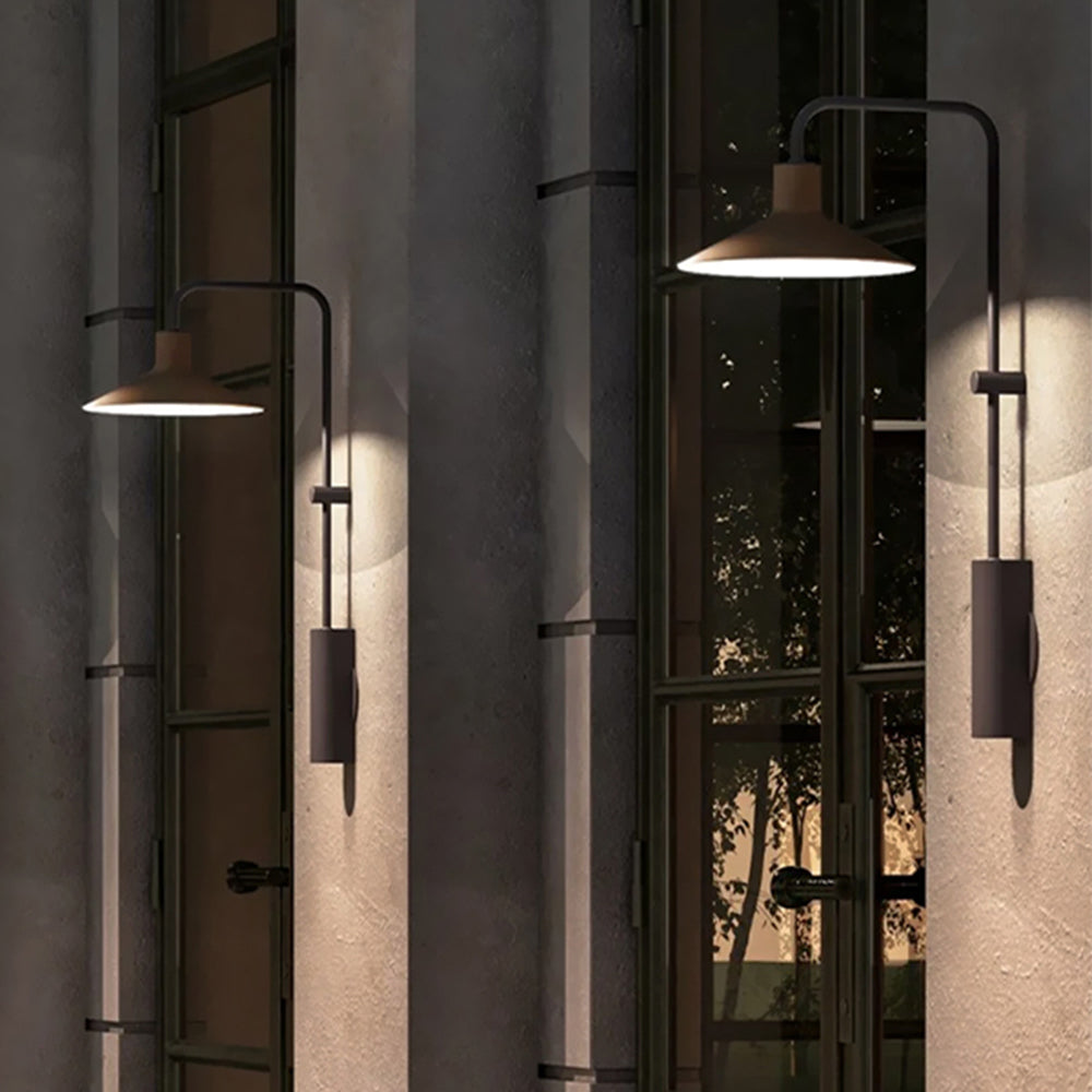 Mienel NovaLume Outdoor Wall Light Minimalist Black IP65 Rated