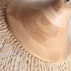 Mienel Aurelle Hand-Woven Rattan Boho Pendant Ceiling Light