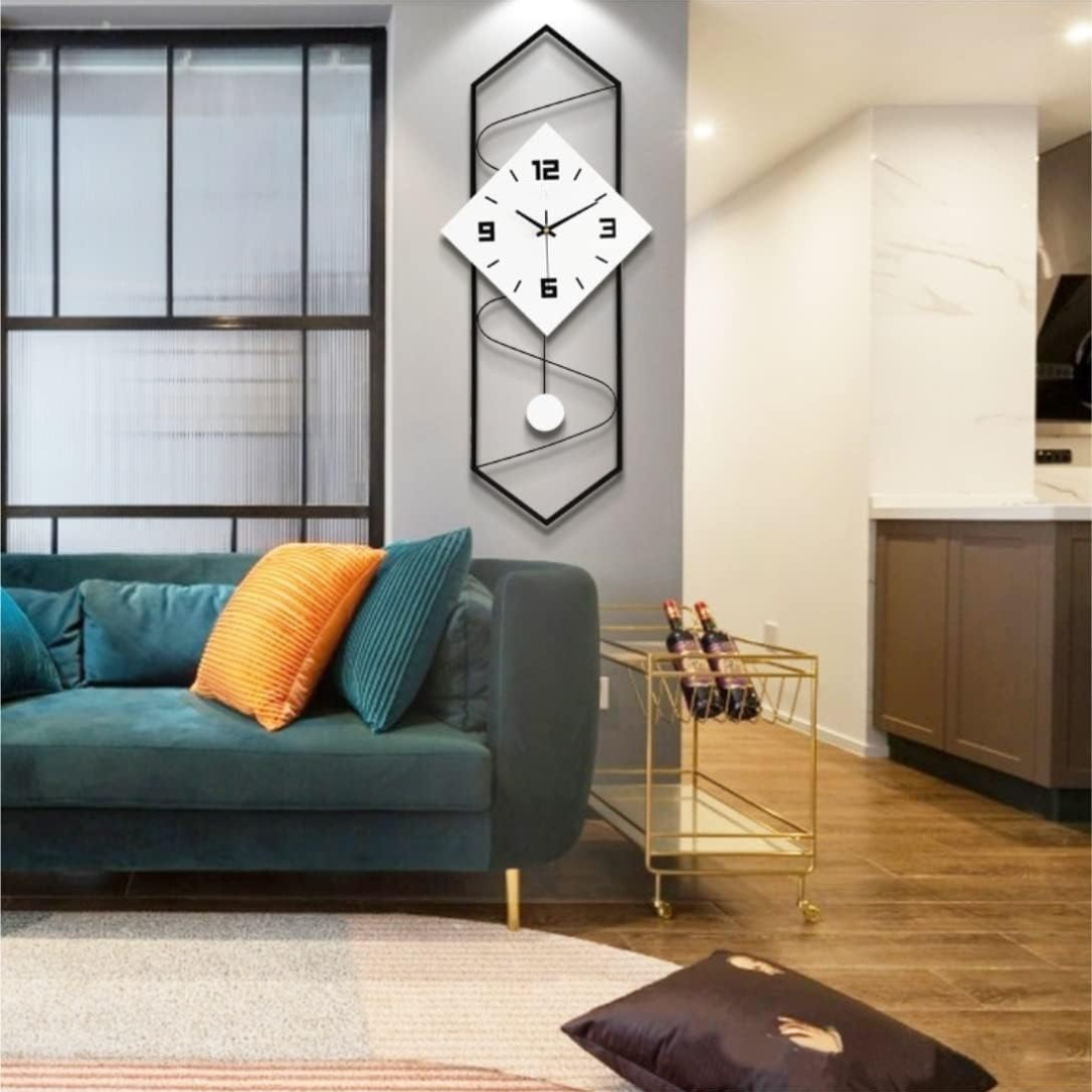 Mienel Aureline Minimalist Wall Clock For Living Room & Bedroom