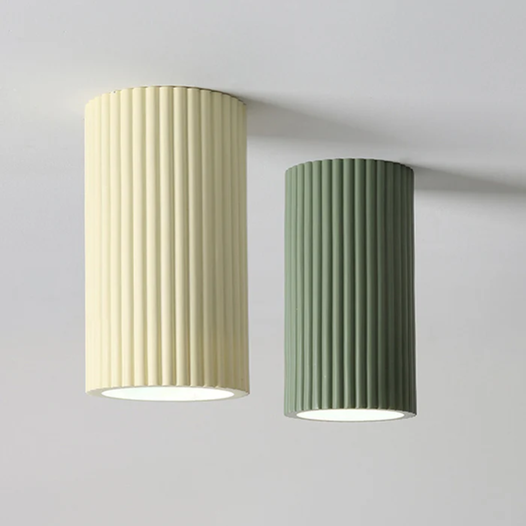Mienel Lyra Minimal Resin Ceiling Light For Hallways And Entryways