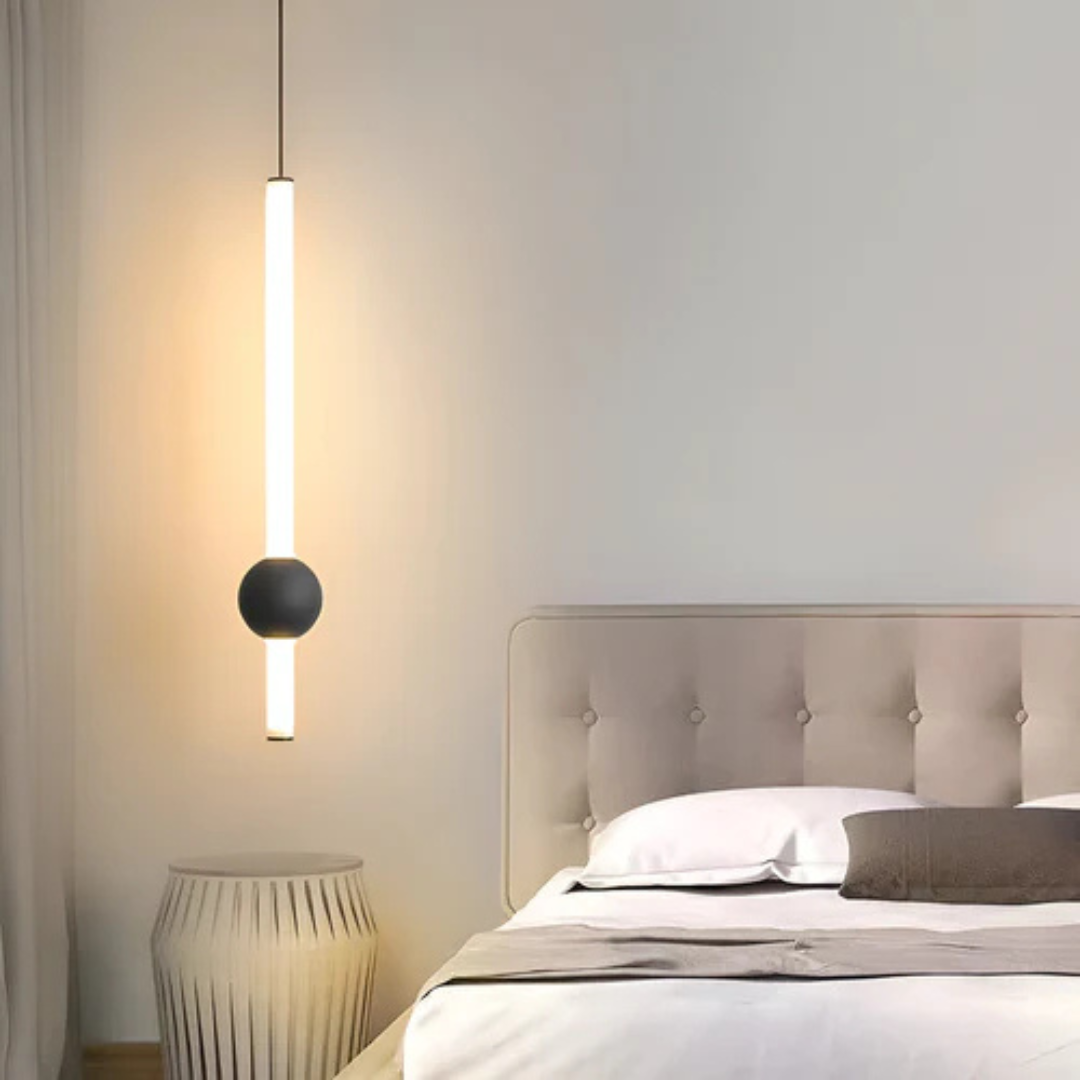 Mienel Lumenra Minimalist Cylindrical Pendant Light for Interiors