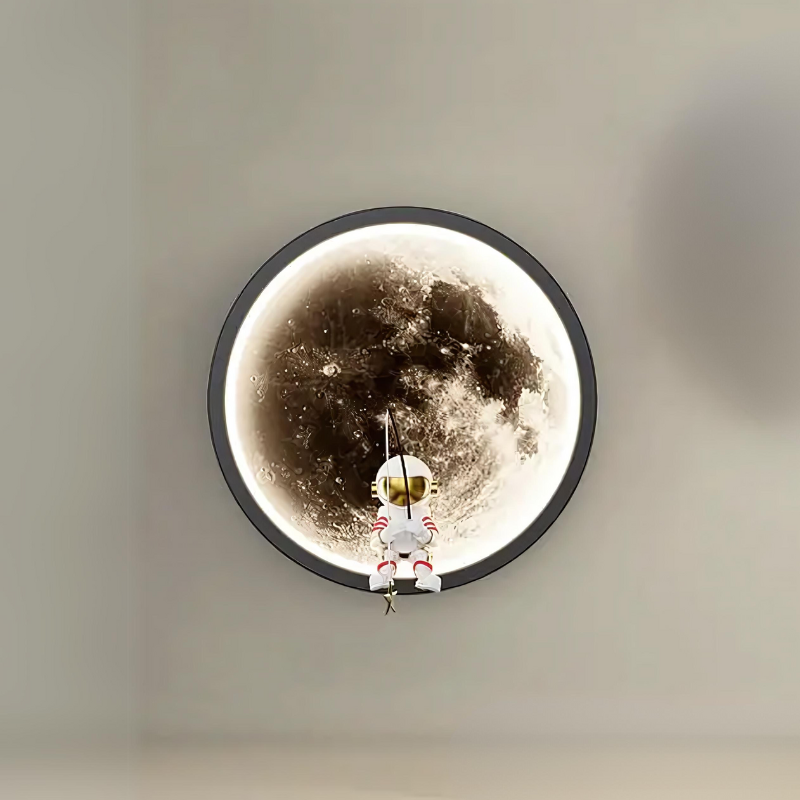 Mienel AstraNova LED Astronaut Wall Light With Moon Glow Accent