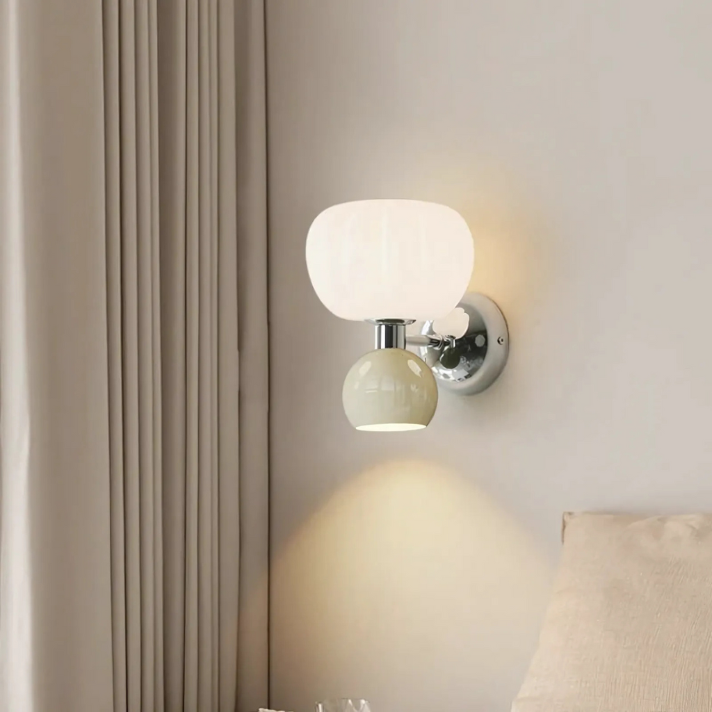 Mienel NovaLumen Iron LED Wall Sconce for Indoor Living Spaces