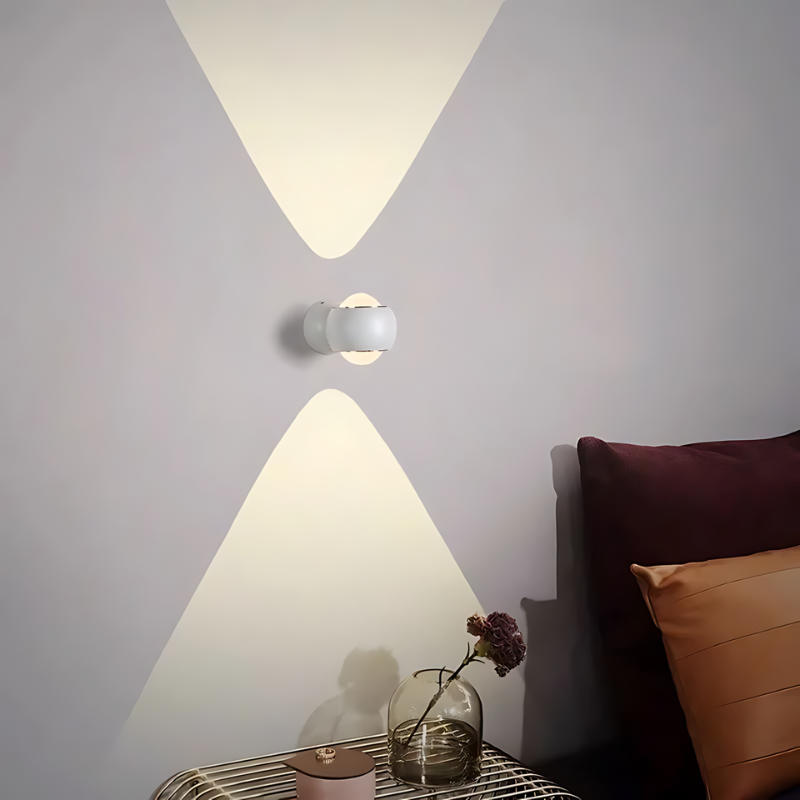 Mienel AeroLumen | 180-Degree Rotating LED Wall Light for Living Room