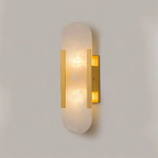 Mienel LumaNova Marble LED Wall Light for Ambient Indoor Lighting