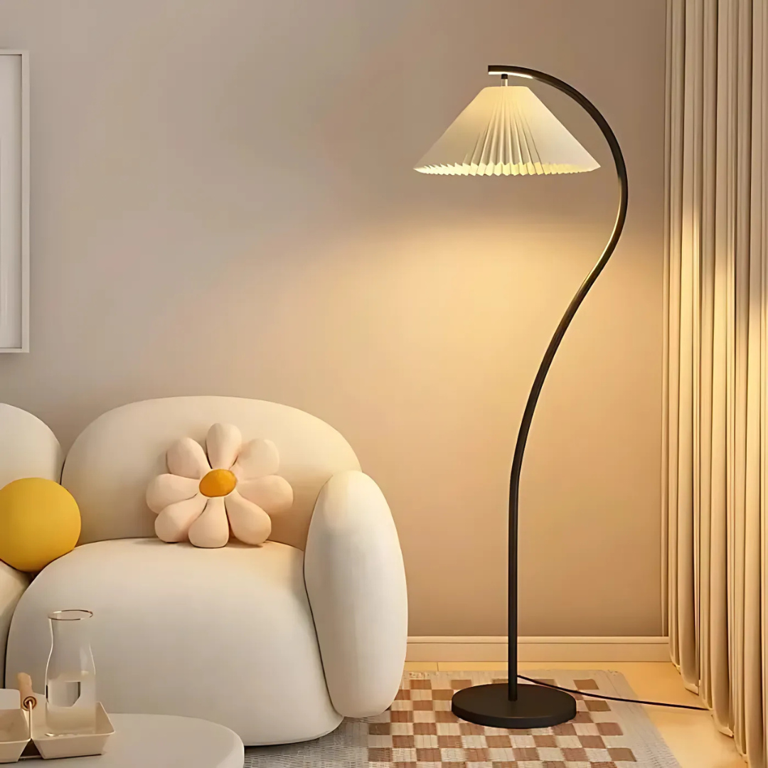 Mienel NovaArc LED Arc Floor Lamp for Living Rooms and Bedrooms