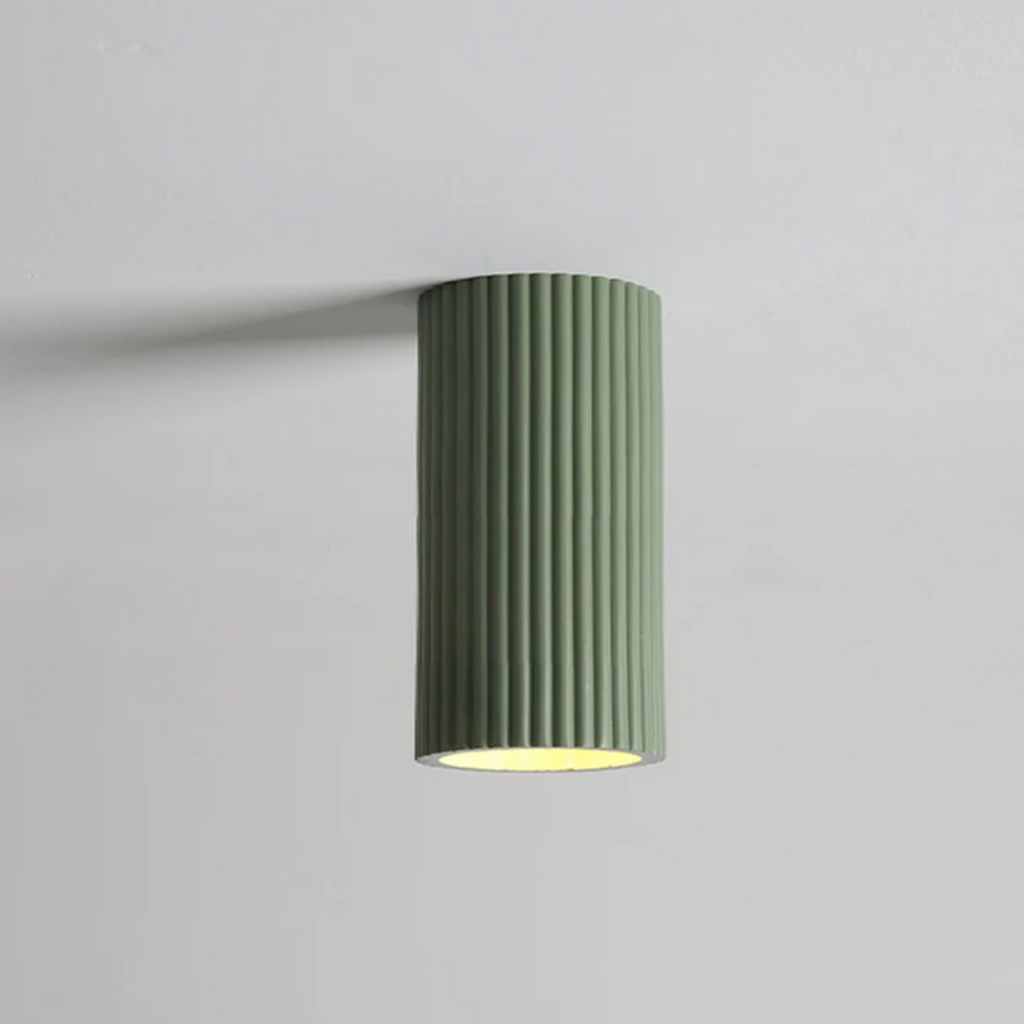 Mienel Lyra Minimal Resin Ceiling Light For Hallways And Entryways