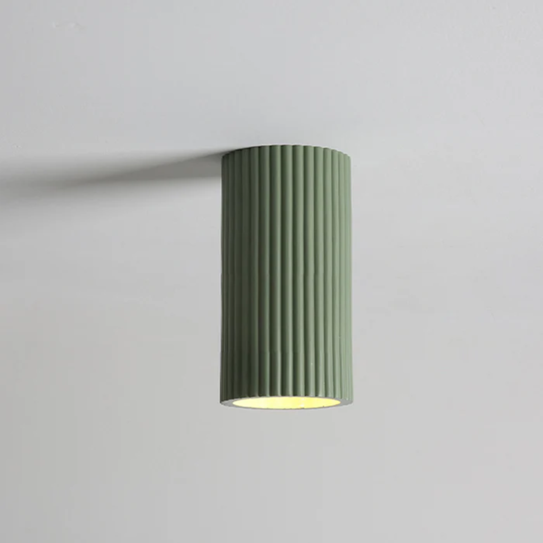 Mienel Lyra Minimal Resin Ceiling Light For Hallways And Entryways