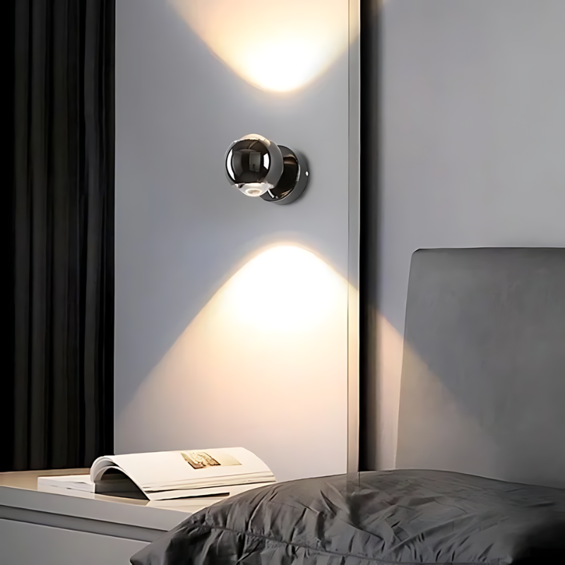 Mienel AeroLumen | 180-Degree Rotating LED Wall Light for Living Room