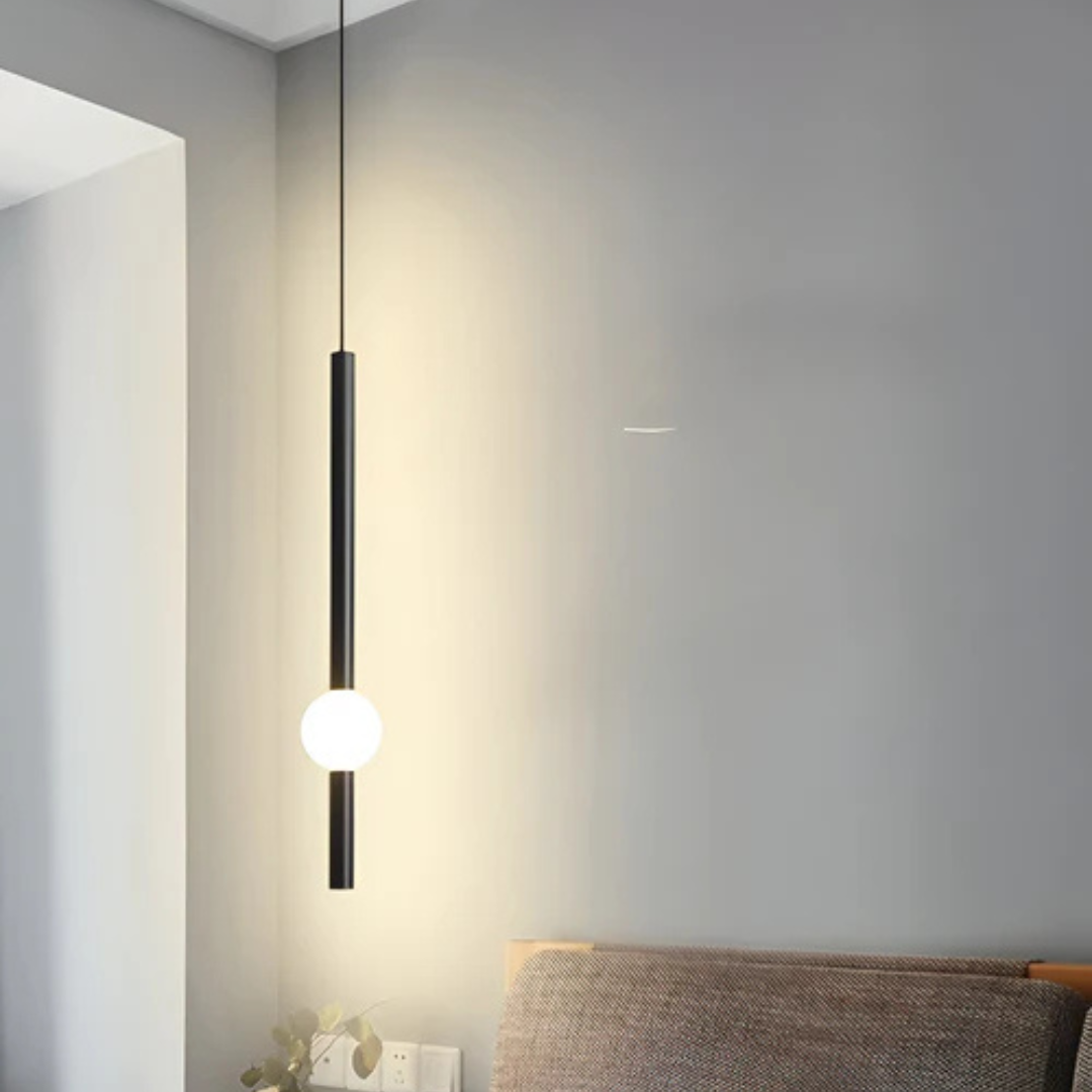Mienel Lumenra Minimalist Cylindrical Pendant Light for Interiors