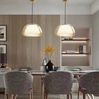 Mienel Lumeri | Modern Frosted Pendant for Living Room and Dining