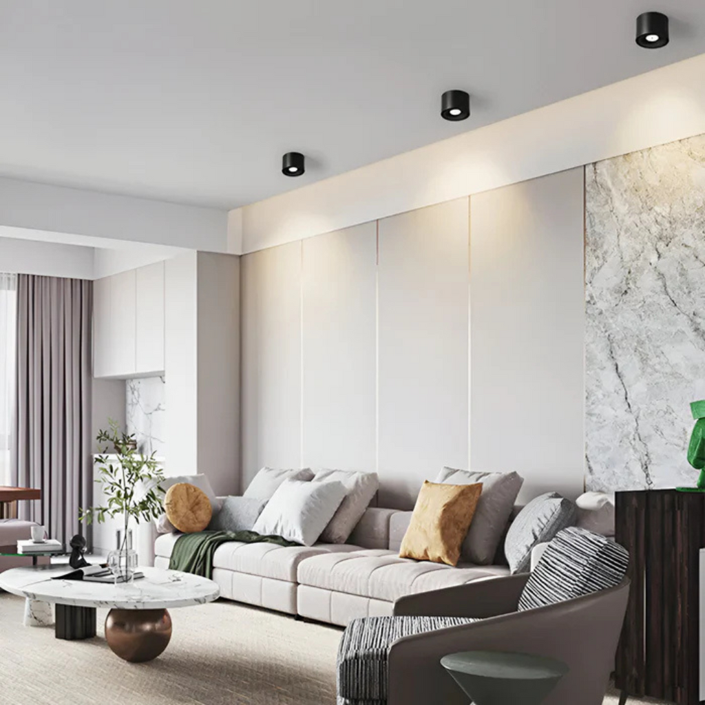 Mienel AeroGlow 360 Degree Rotating LED Ceiling Light With Slim Aluminum Frame