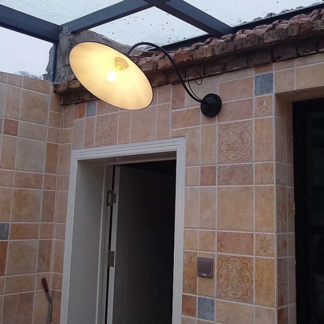 Mienel Heronstone Vintage Outdoor Wall Light With IP65 LED Compatibility