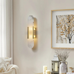 Mienel LumaNova Marble LED Wall Light for Ambient Indoor Lighting