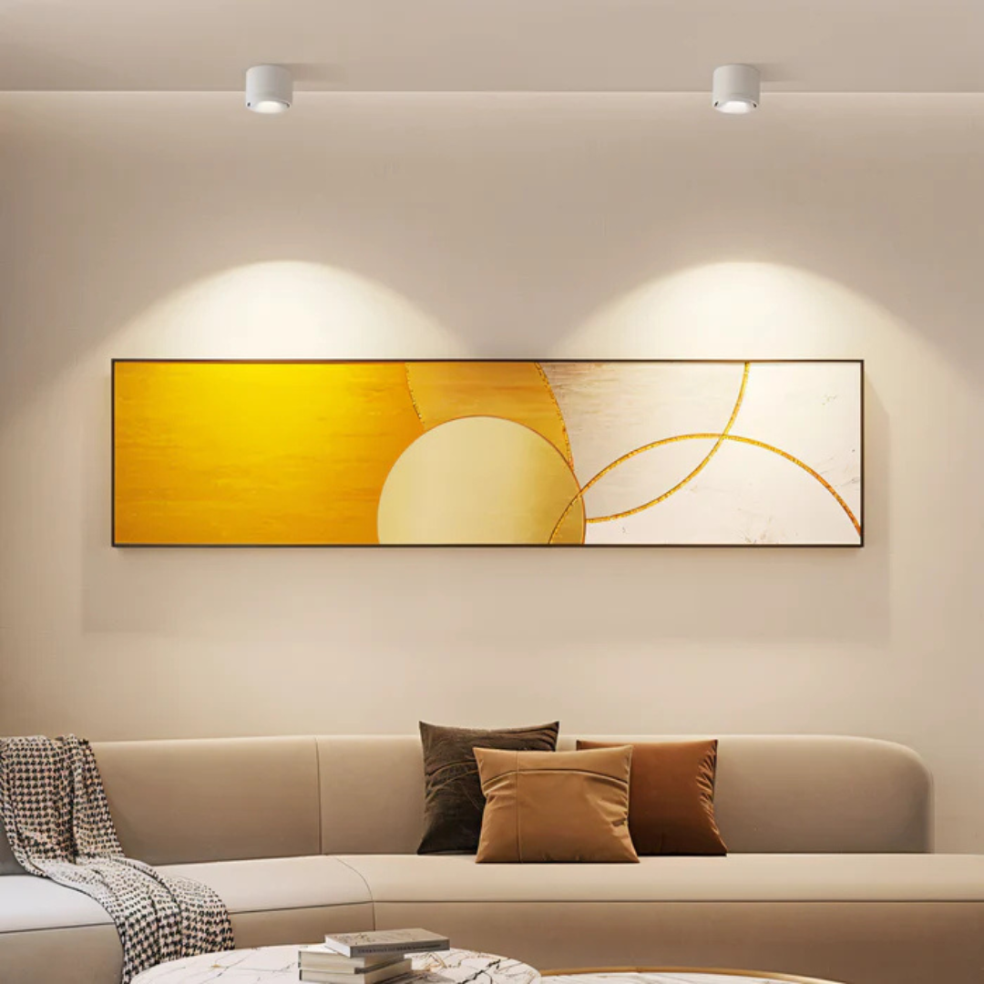 Mienel AeroGlow 360 Degree Rotating LED Ceiling Light With Slim Aluminum Frame