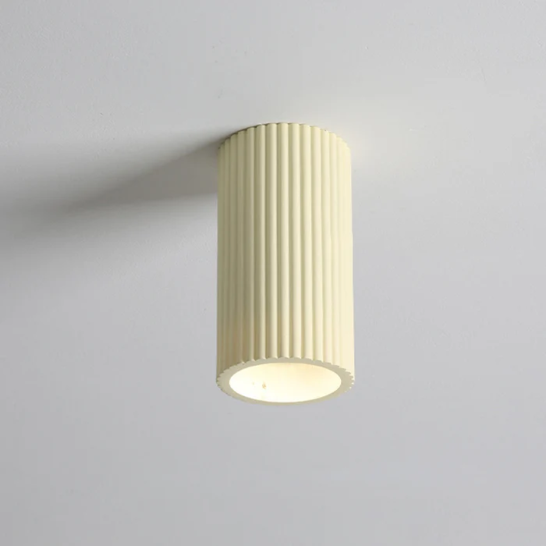 Mienel Lyra Minimal Resin Ceiling Light For Hallways And Entryways