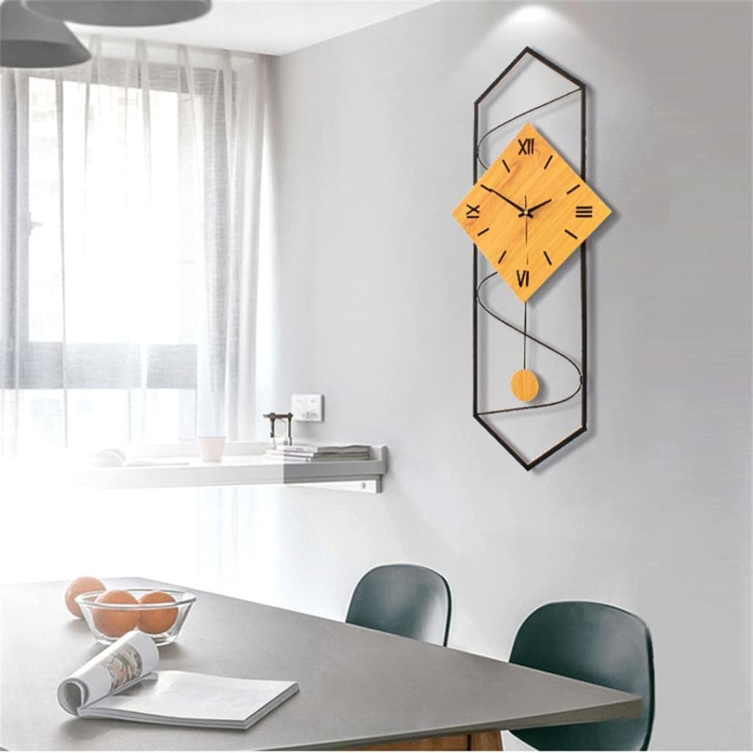 Mienel Aureline Minimalist Wall Clock For Living Room & Bedroom