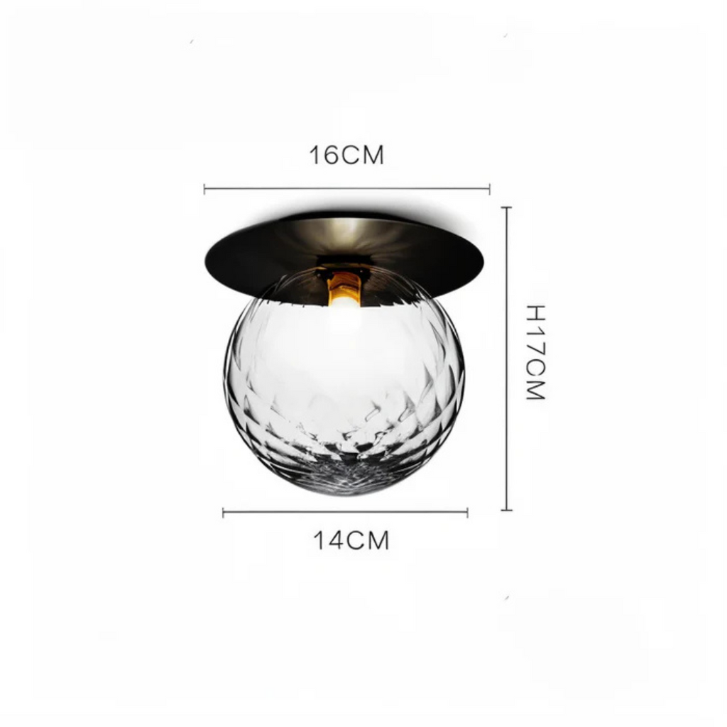 Mienel AstraLume Crystal Orbs LED Ceiling And Wall Lamp Ambient Lighting