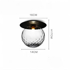 Mienel AstraLume Crystal Orbs LED Ceiling And Wall Lamp Ambient Lighting