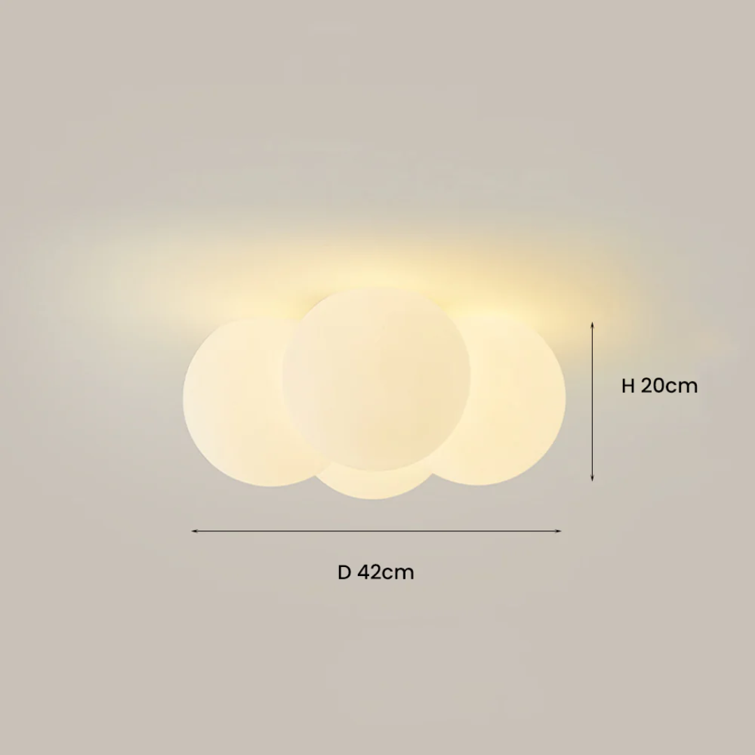 Mienel Nordiko Cloud LED Ceiling Light for Modern Scandinavian Homes