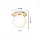 Mienel AstraLume Crystal Orbs LED Ceiling And Wall Lamp Ambient Lighting