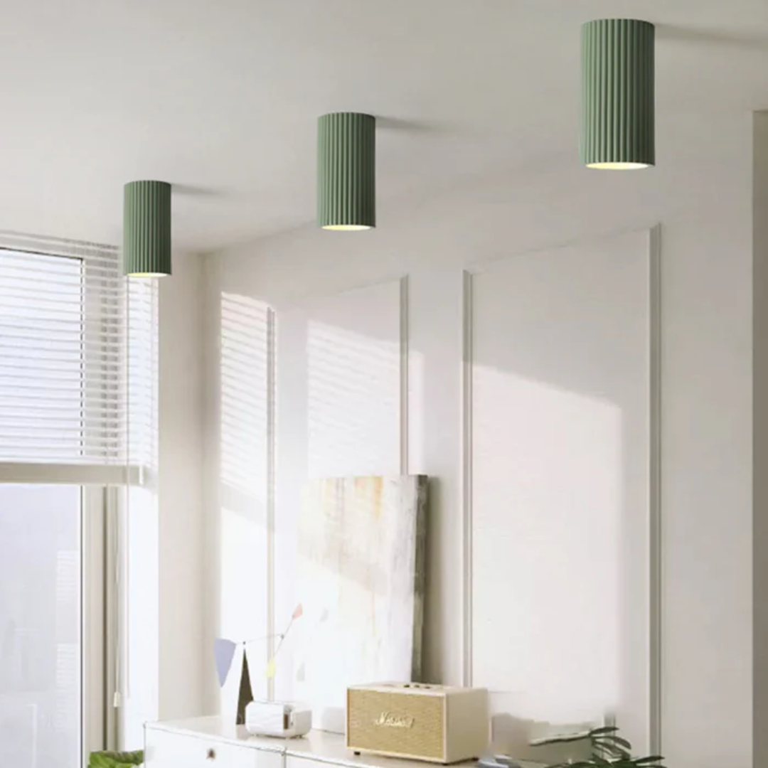 Mienel Lyra Minimal Resin Ceiling Light For Hallways And Entryways