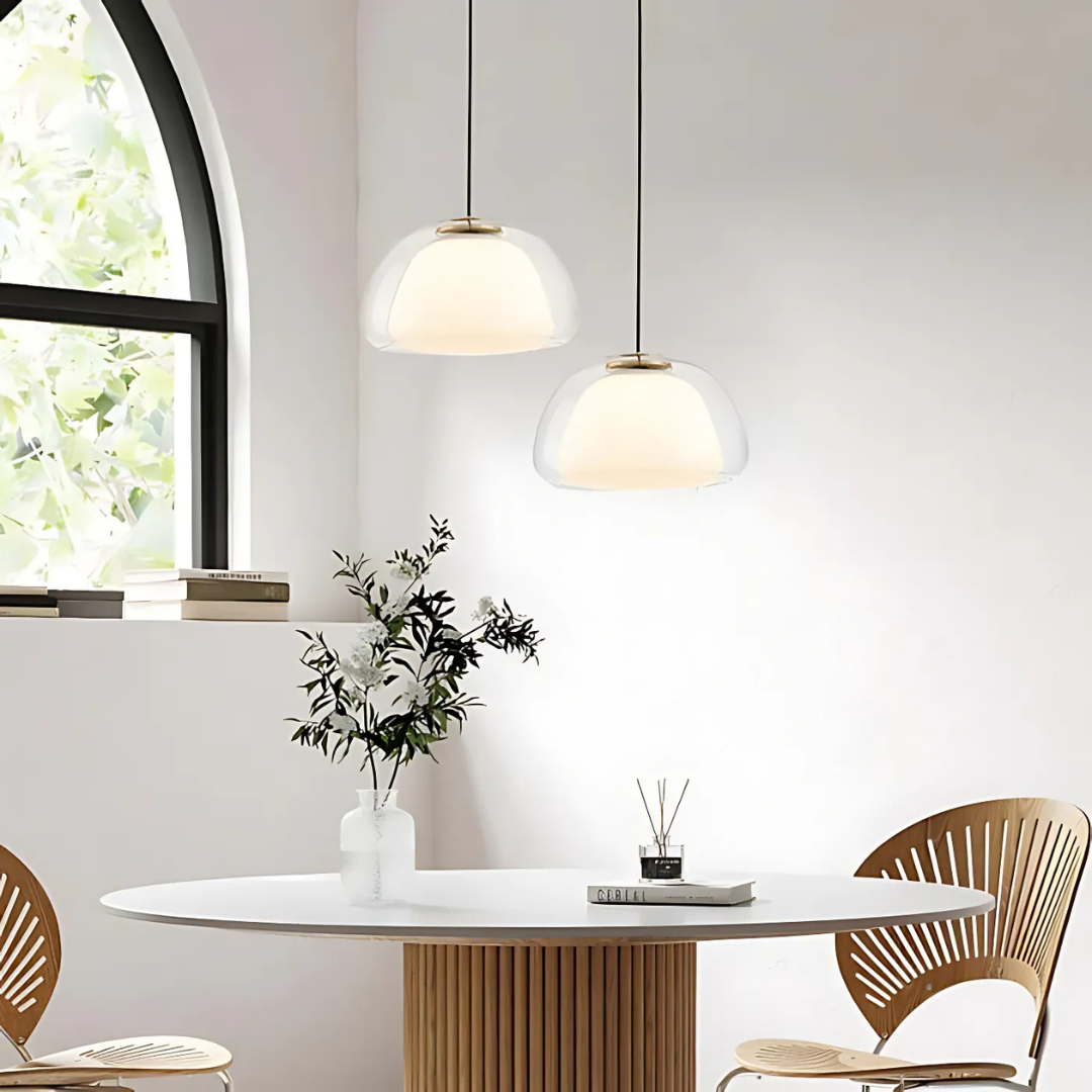 Mienel Lumeri | Modern Frosted Pendant for Living Room and Dining