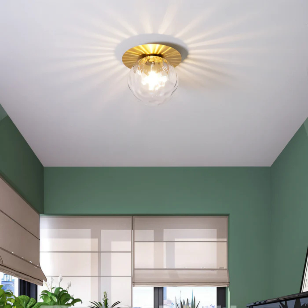 Mienel AstraLume Crystal Orbs LED Ceiling And Wall Lamp Ambient Lighting