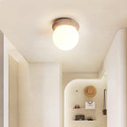 Mienel Corteza Travertine LED Ceiling Light for Small Rooms