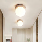 Mienel Corteza Travertine LED Ceiling Light for Small Rooms