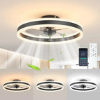 BreezeLux All-Season Ceiling Fan with Dimmable LED Light