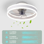 BreezeLux All-Season Ceiling Fan with Dimmable LED Light