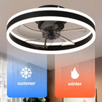 BreezeLux All-Season Ceiling Fan with Dimmable LED Light