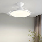 Aerlite Ceiling Fan Featuring Retractable Blades, Dimmable LED Light and Remote Control