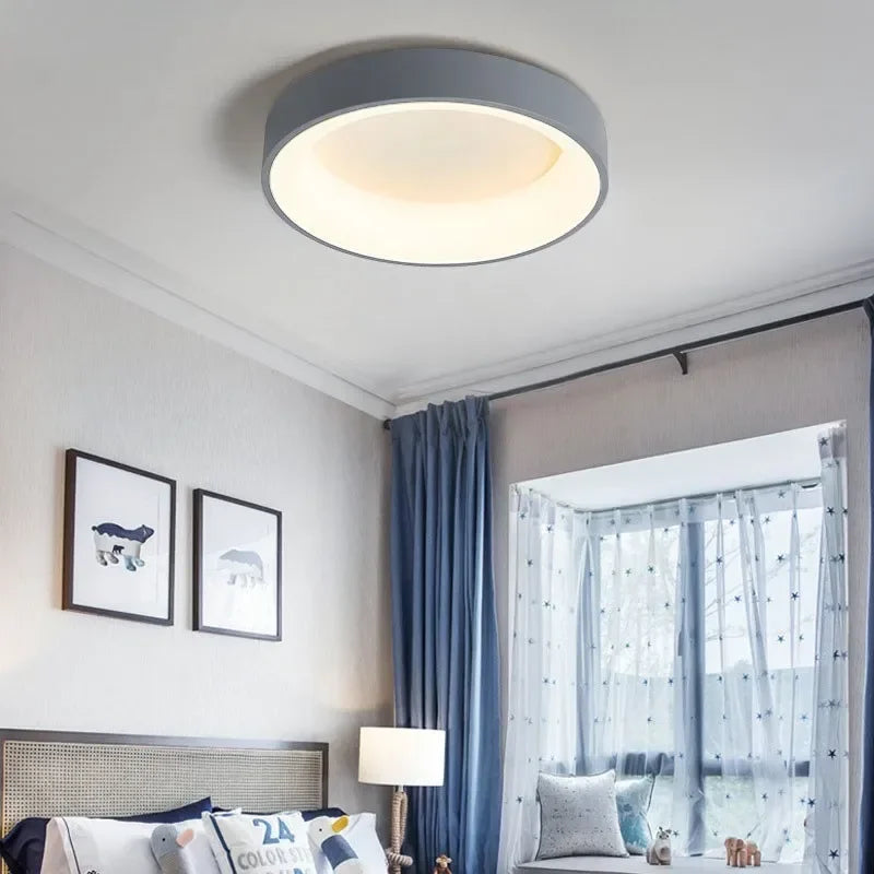 AuroraGlow – Nordic Round LED Ceiling Light