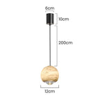 Mienel Sylara Marble Pendant Light Elegant Scandinavian Ceiling Fixture