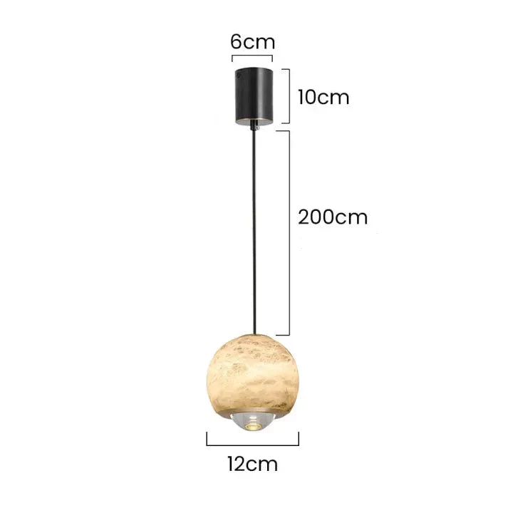 Mienel Sylara Marble Pendant Light Elegant Scandinavian Ceiling Fixture