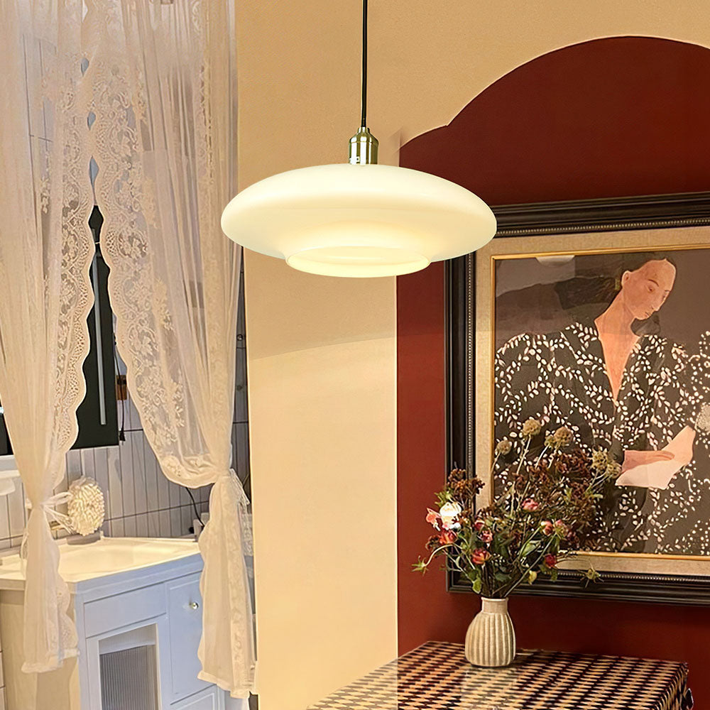 Závěsné svítidlo Aurelia White Glass pro moderní kuchyně | Snurv