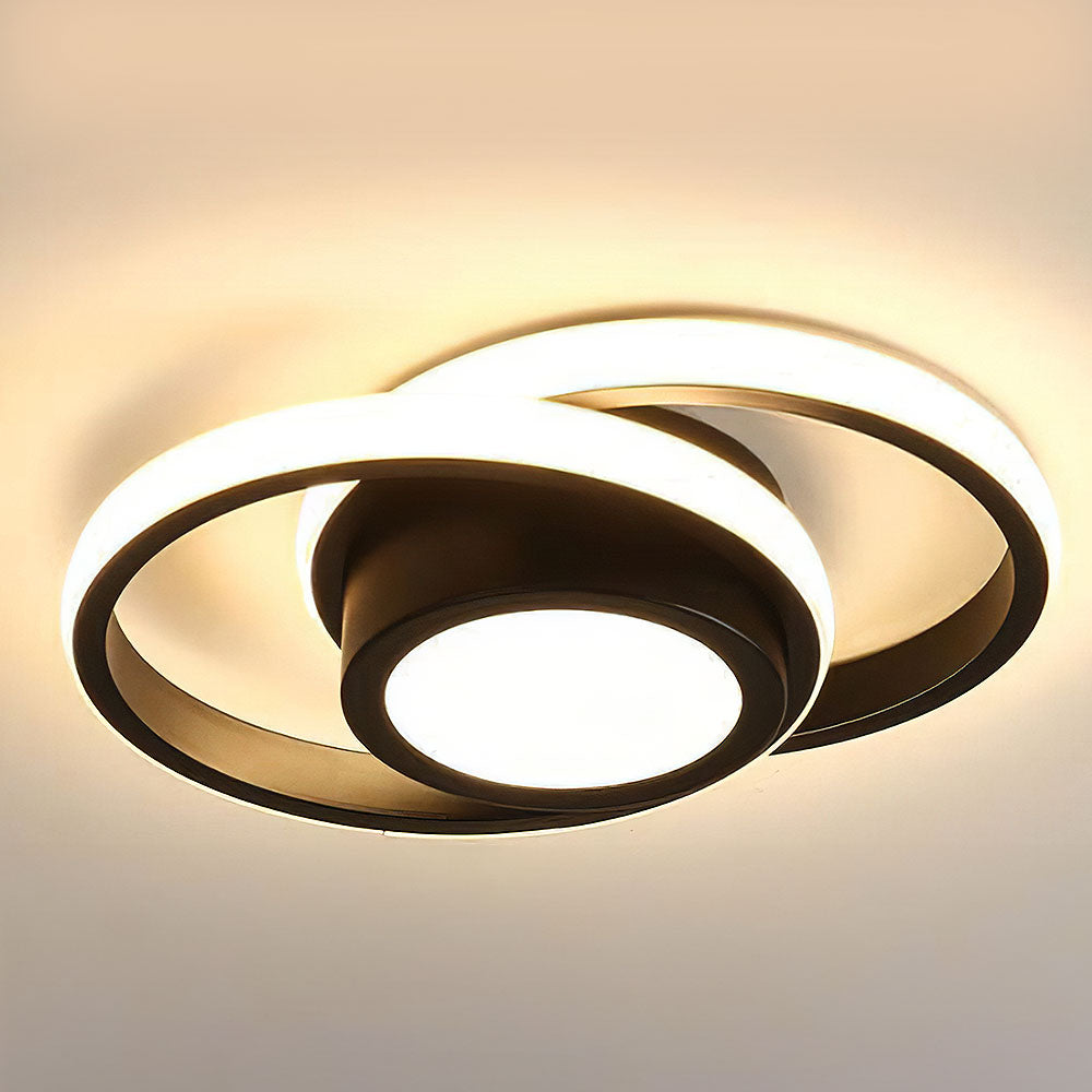 Alora Double Ring LED Ceiling Light for Modern Minimalist Spaces