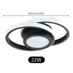 Alora Double Ring LED Ceiling Light for Modern Minimalist Spaces
