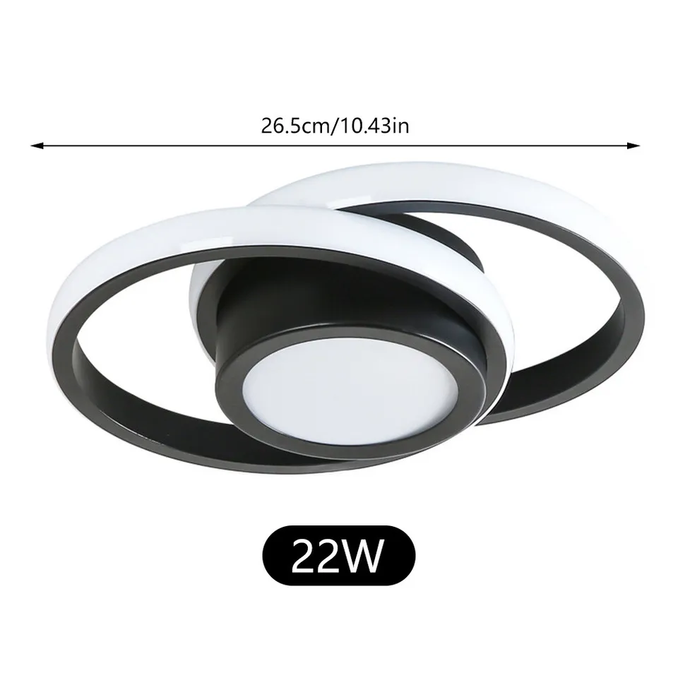 Alora Double Ring LED Ceiling Light for Modern Minimalist Spaces