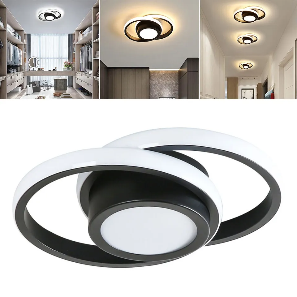 Alora Double Ring LED Ceiling Light for Modern Minimalist Spaces