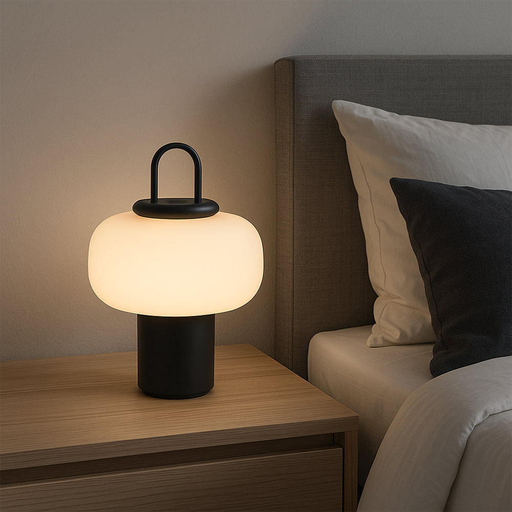 Mienel Novara Nordic Minimalist Table Lamp for Nightstand