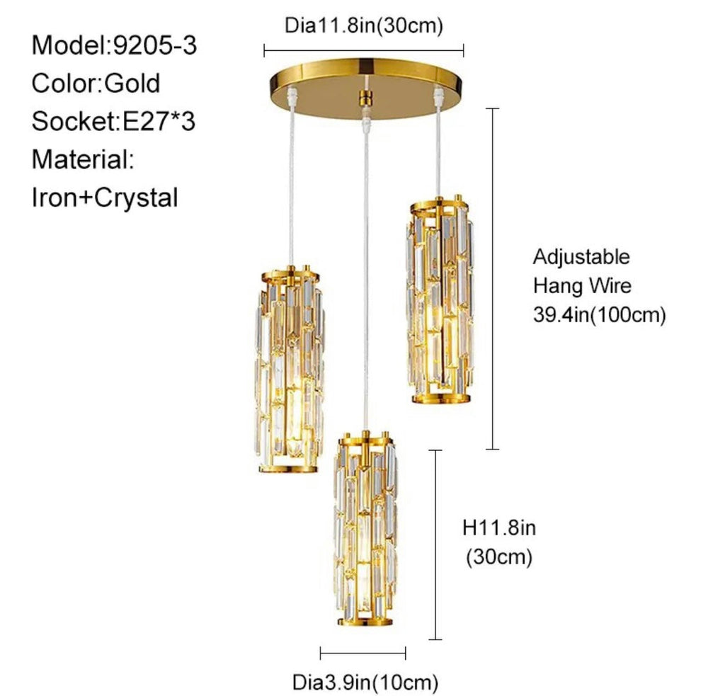 Aurora Crystal Liten LED Taklampa för Matrum