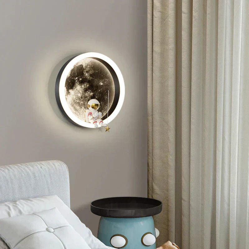 Mienel AstraNova LED Astronaut Wall Light With Moon Glow Accent