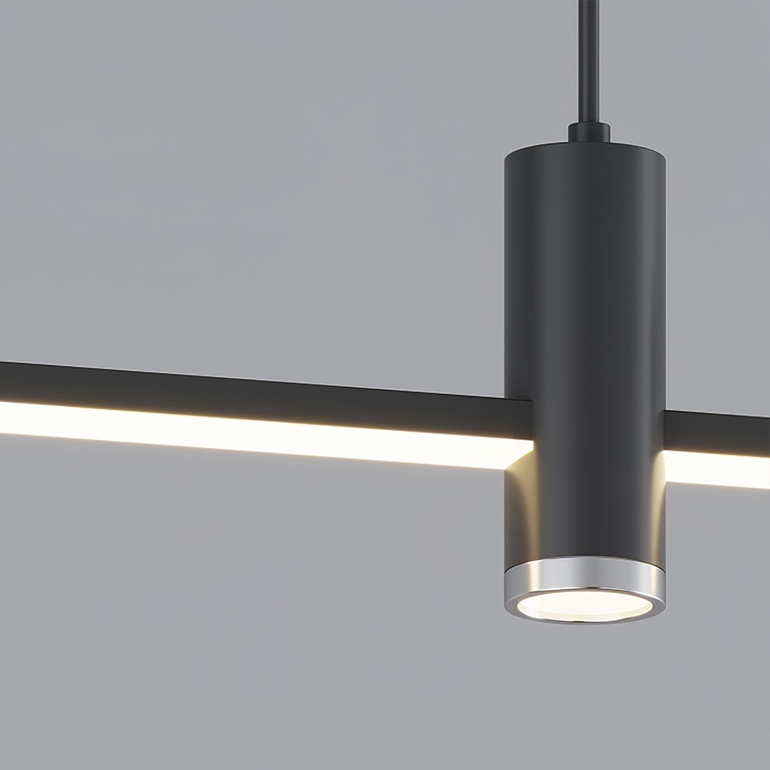 Mienel NovaLine Minimal Rectangular LED Pendant Lamp for Dining Tables