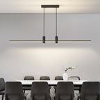 Mienel NovaLine Minimal Rectangular LED Pendant Lamp for Dining Tables