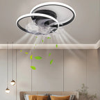 Contemporary Ceiling Fan with Reversible Airflow and Dimmable LED Light