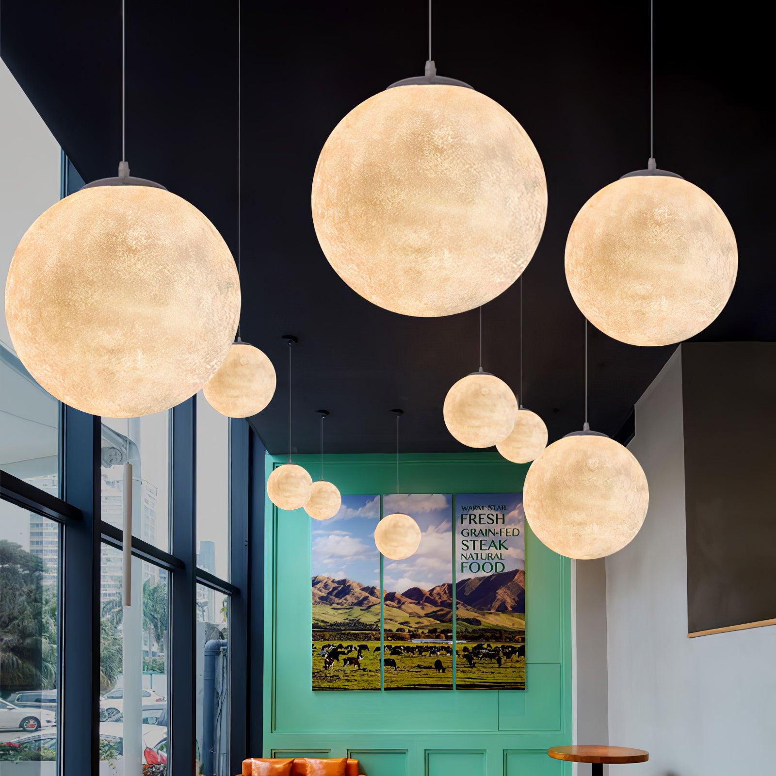 Aurelian Glow Pendant Light for Soft Moonlit Ambiance in Any Room | Snurv