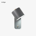 Mienel NovaLume Cylindrical Plug-In Bedside Wall Lamp No Wiring Required